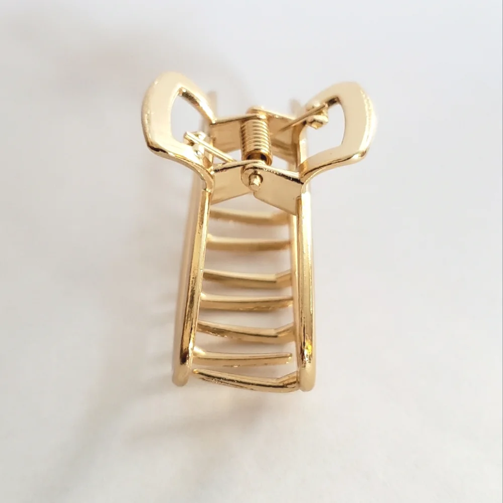 Gold Tone Metal Hair Claw Hair Clip